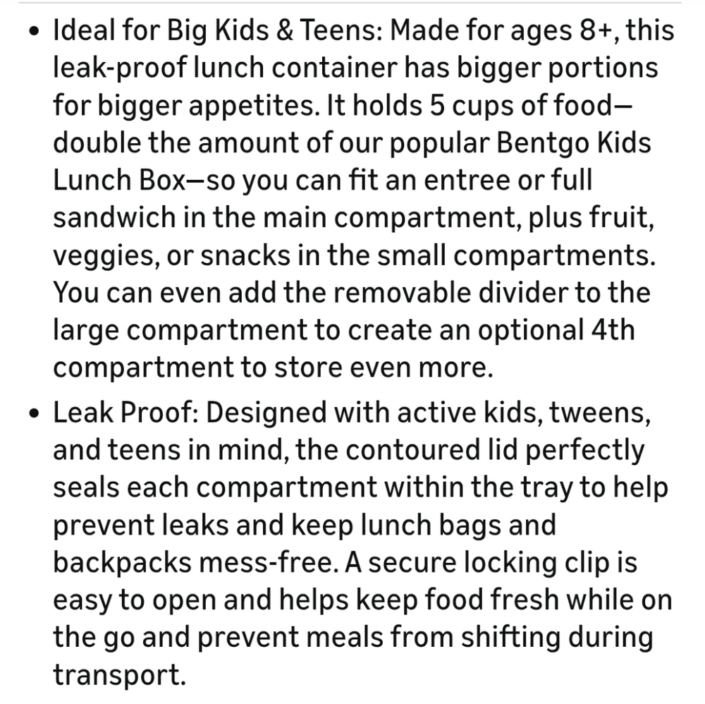 ⭐️ NEW Bentgo Pop Leak-Proof Lunch Box With Removable Divider - Picture 9 of 11